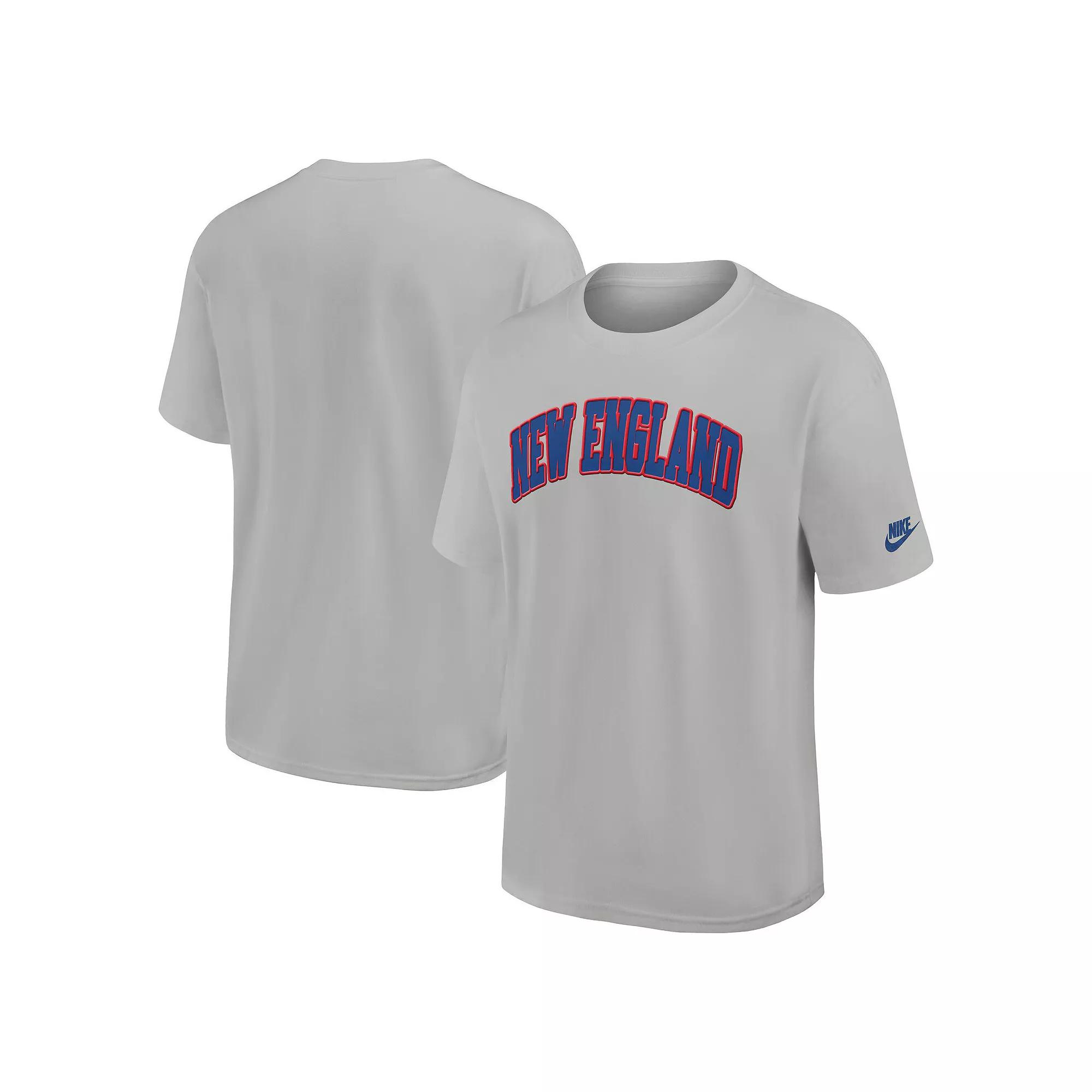 Men's Nike Silver New England Patriots Rewind Max90 Statement T-Shirt,  Product Image