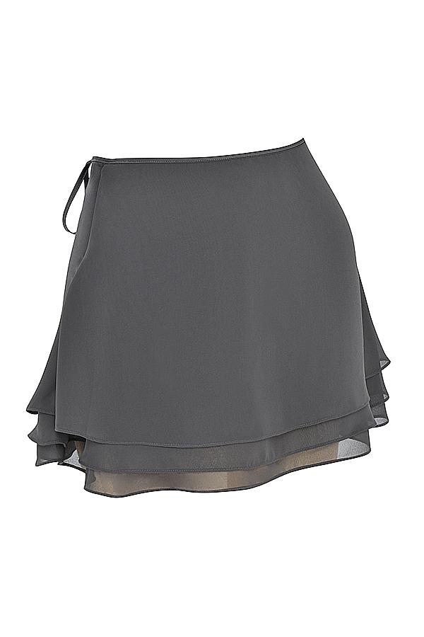 Clarice  shadow floaty layered mini skirt Product Image