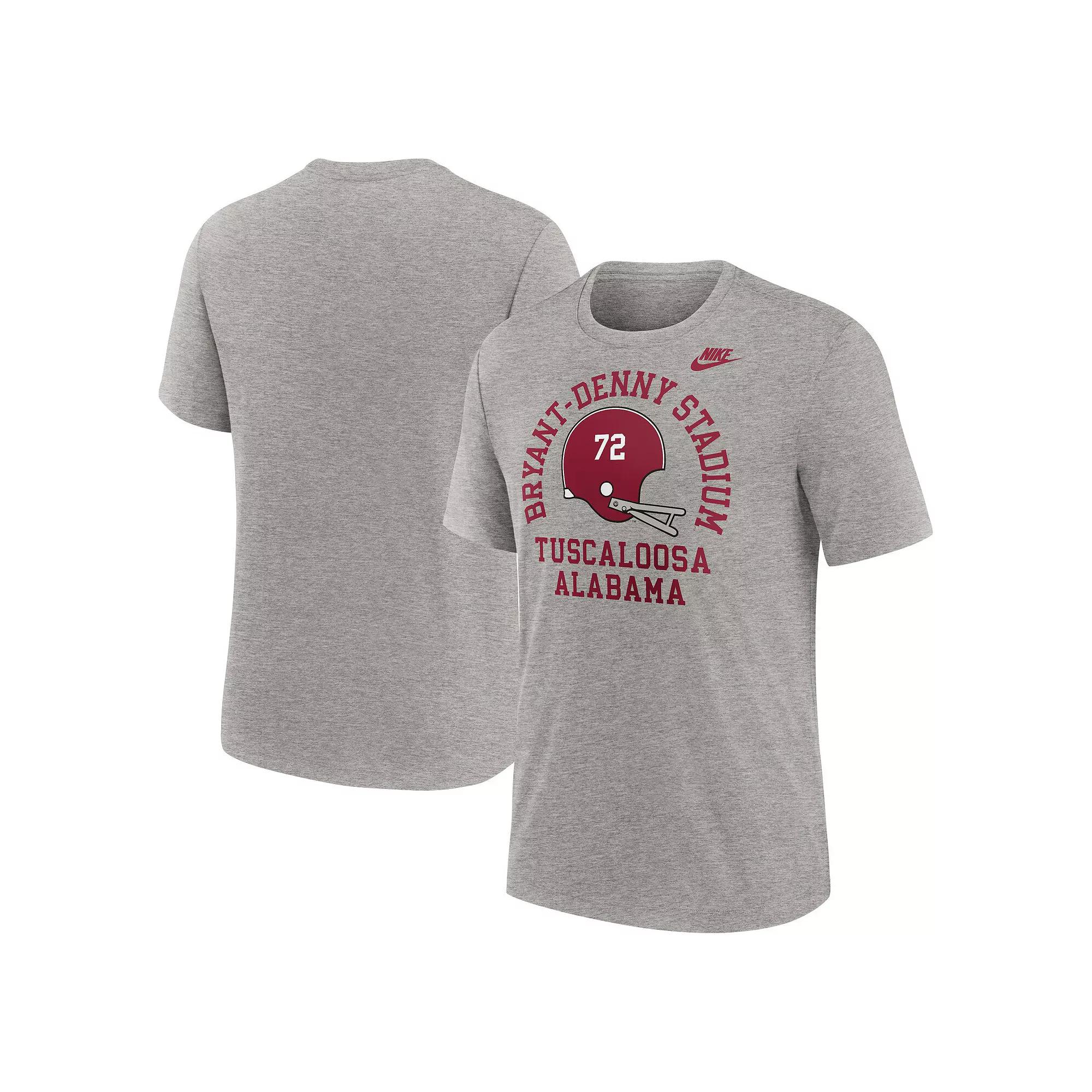 Men's Nike Heather Gray Alabama Crimson Tide Legacy Local Tri-Blend T-Shirt,  Product Image