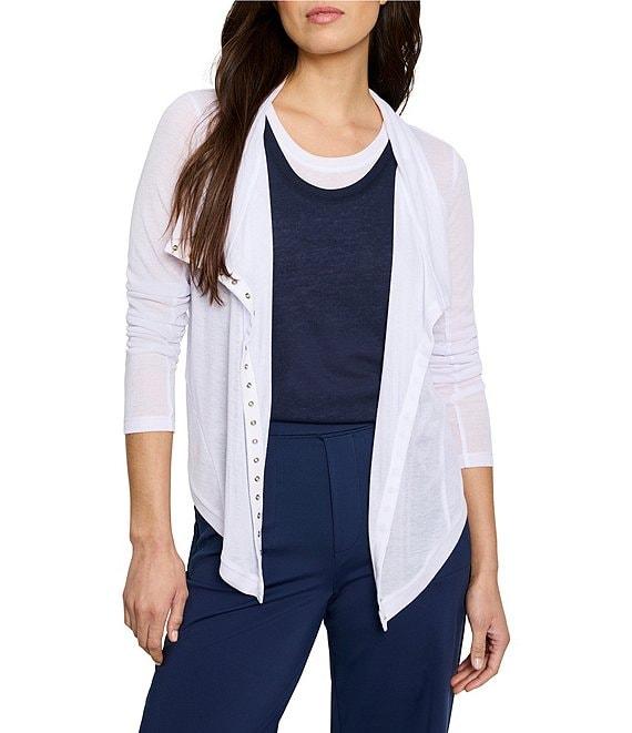 NIC + ZOE Gauzy Snap Front Long Sleeve Cardigan Product Image