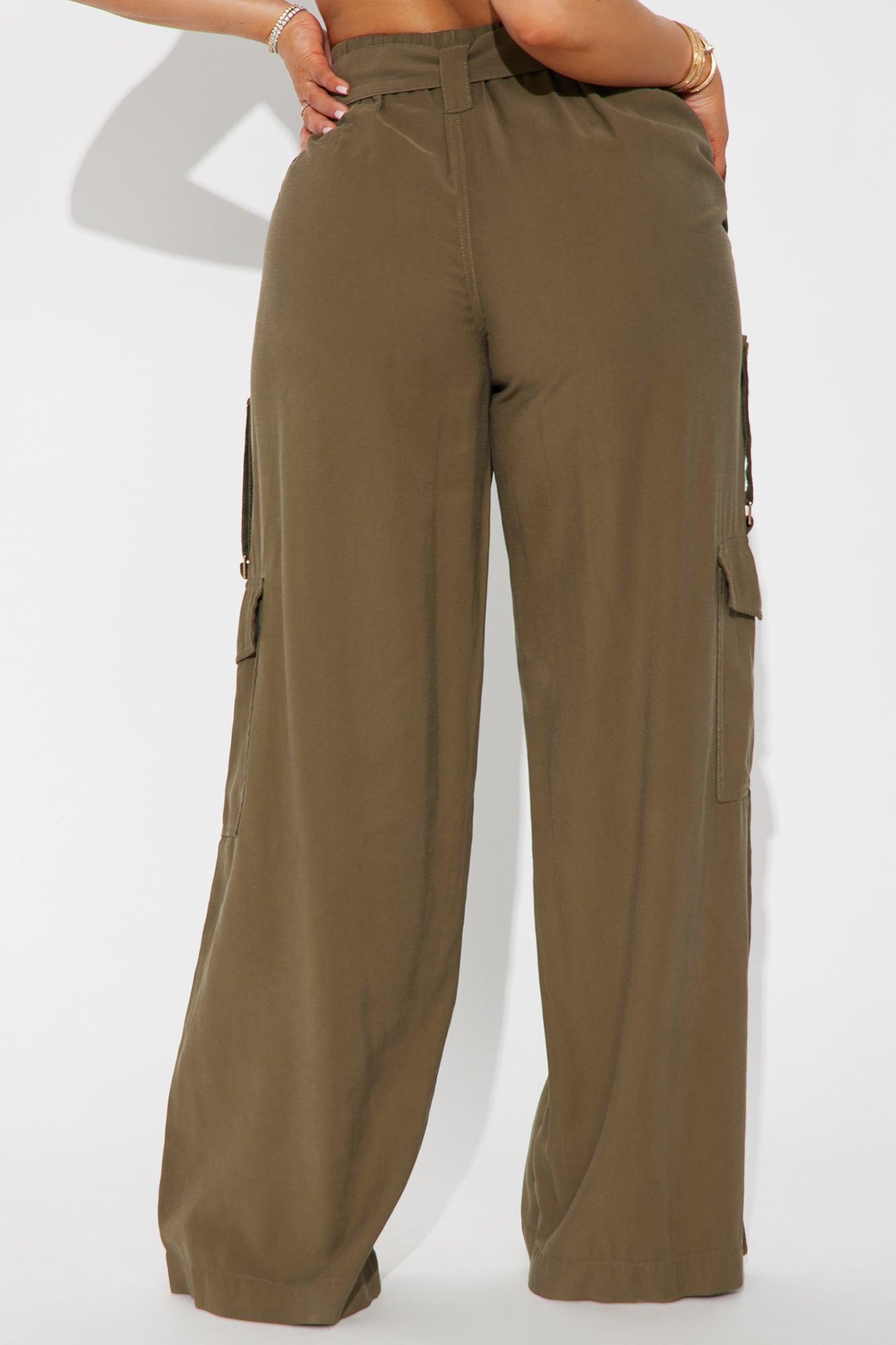 Make You Stay Wide Leg Pant - Olive Product Image