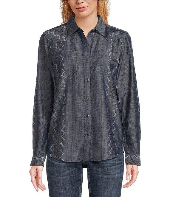 Ariat Billie Jean Spread Collar Long Sleeve Button Front Shirt Product Image