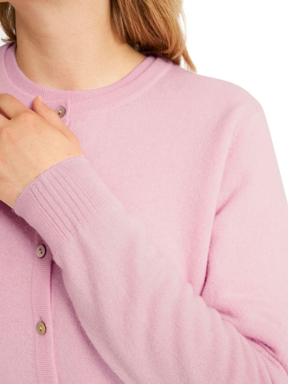 round-neck cashmere cardigan Product Image