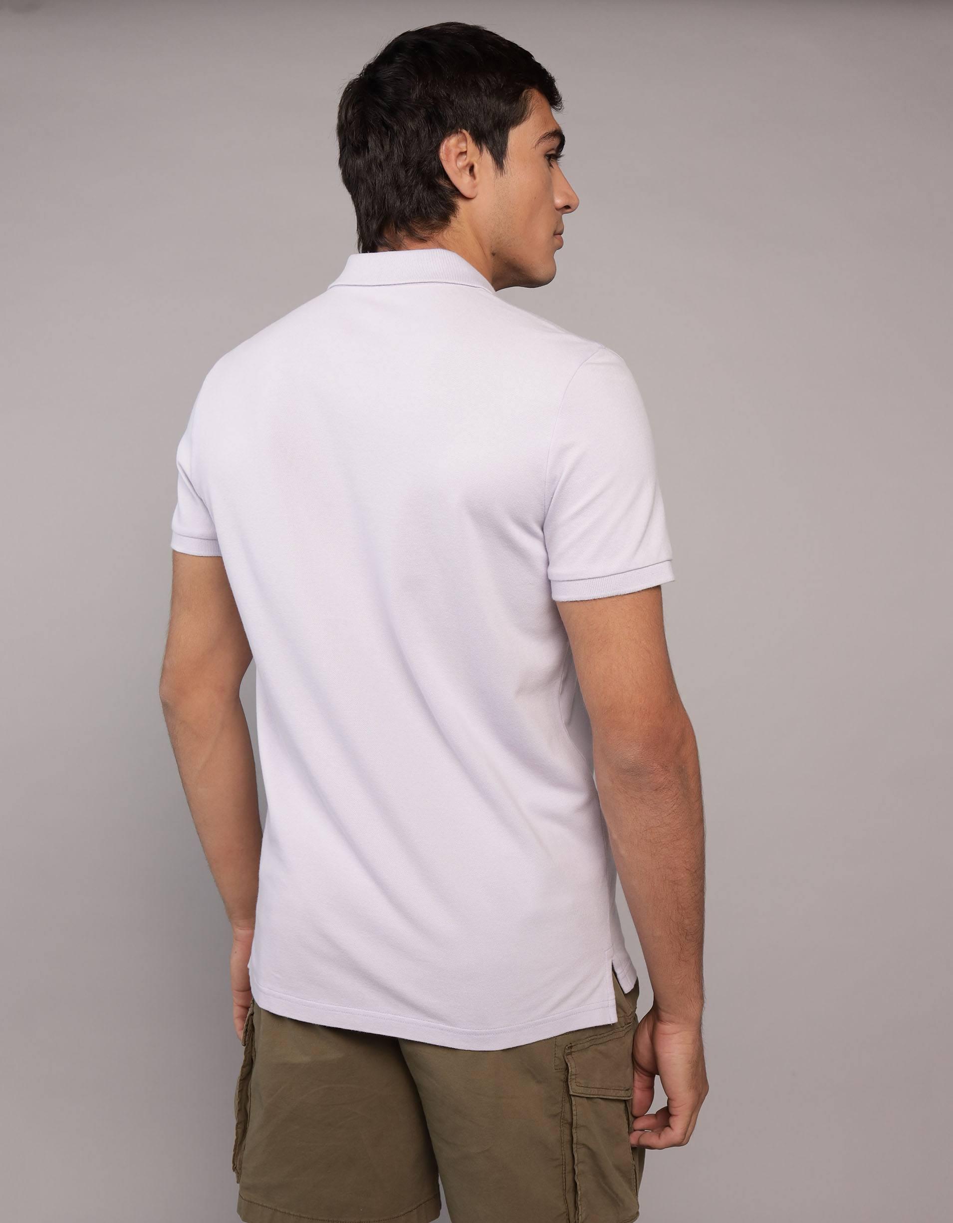AE Lived-In Slim Fit Pique Polo Shirt Product Image