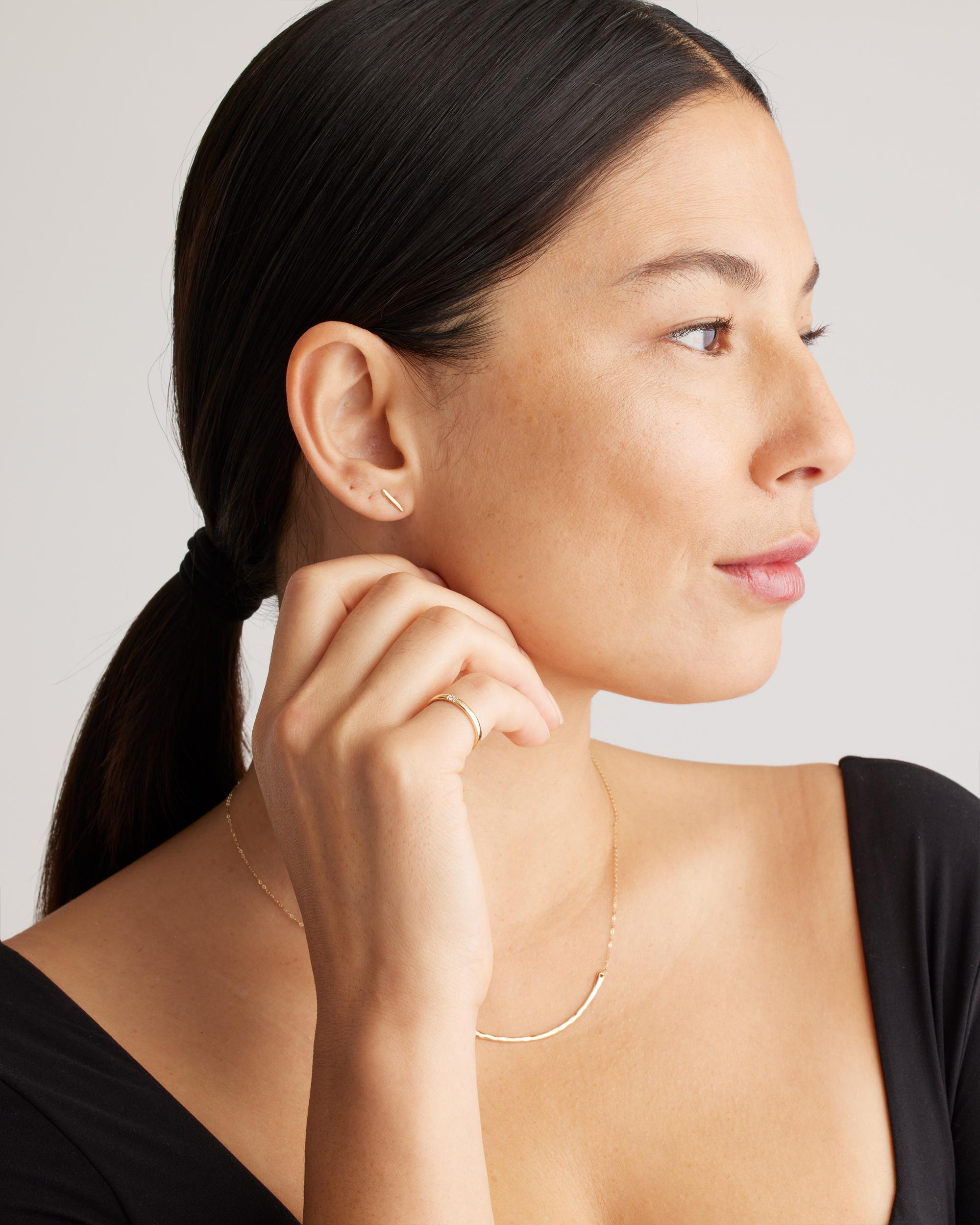 Quince | Women's 14K Gold Solo Diamond Ring Product Image