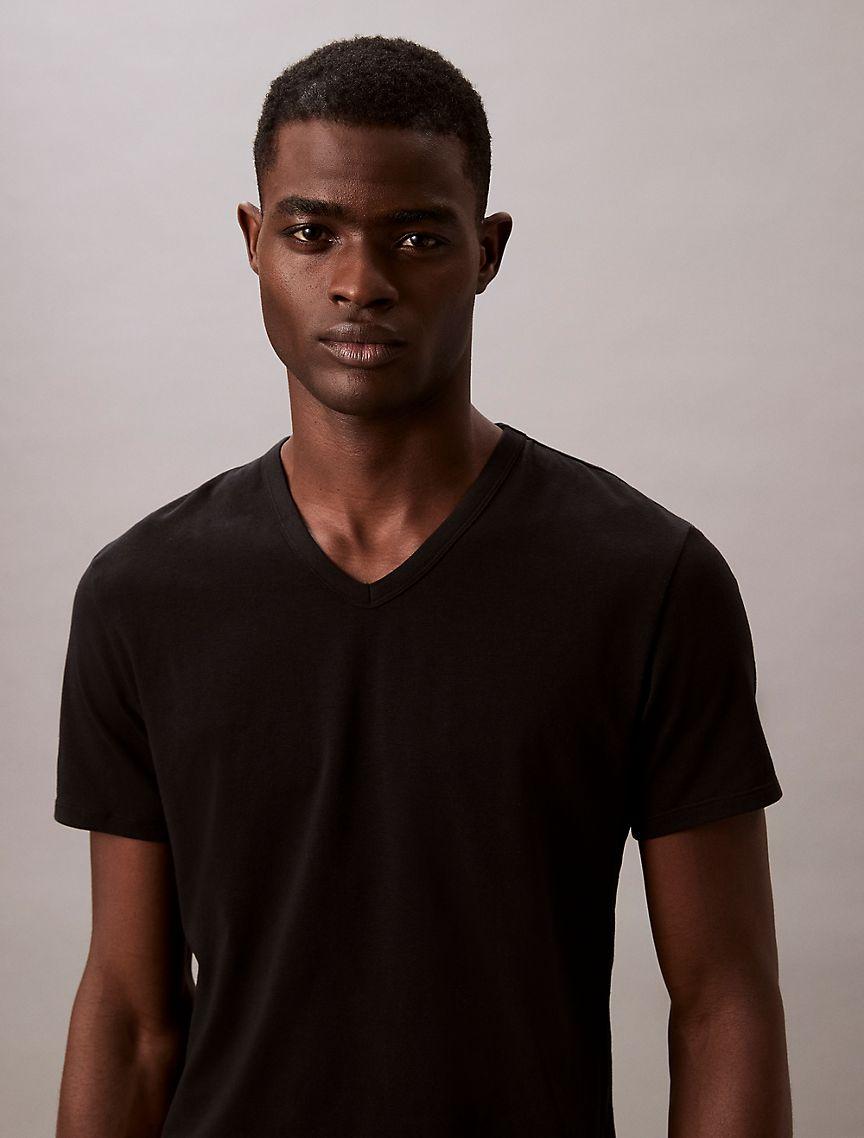 Cotton Stretch Blend 3-Pack Slim Fit V-Neck T-Shirt Product Image
