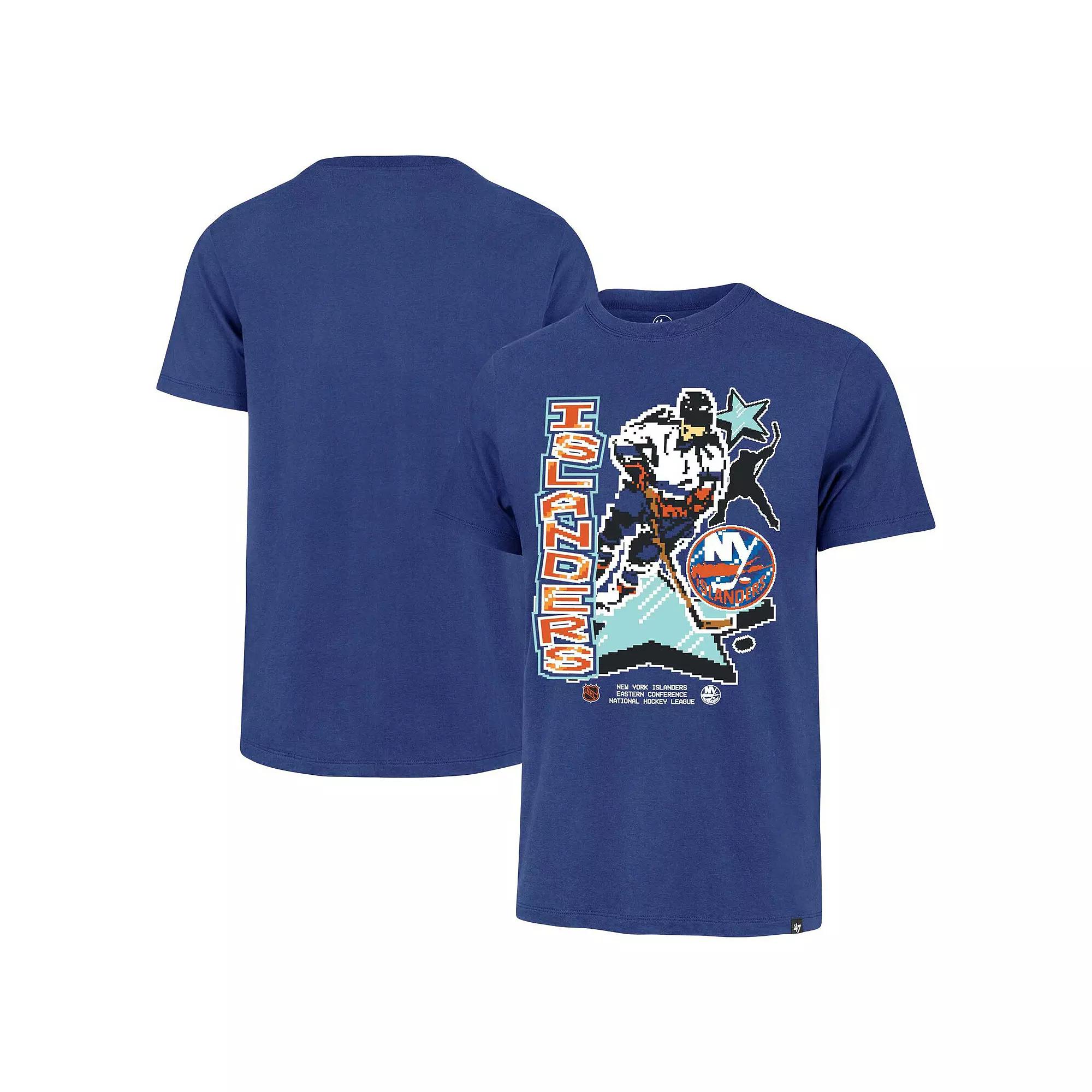 Men's '47 Royal New York Islanders Lamp Lighter Franklin T-Shirt,  Product Image