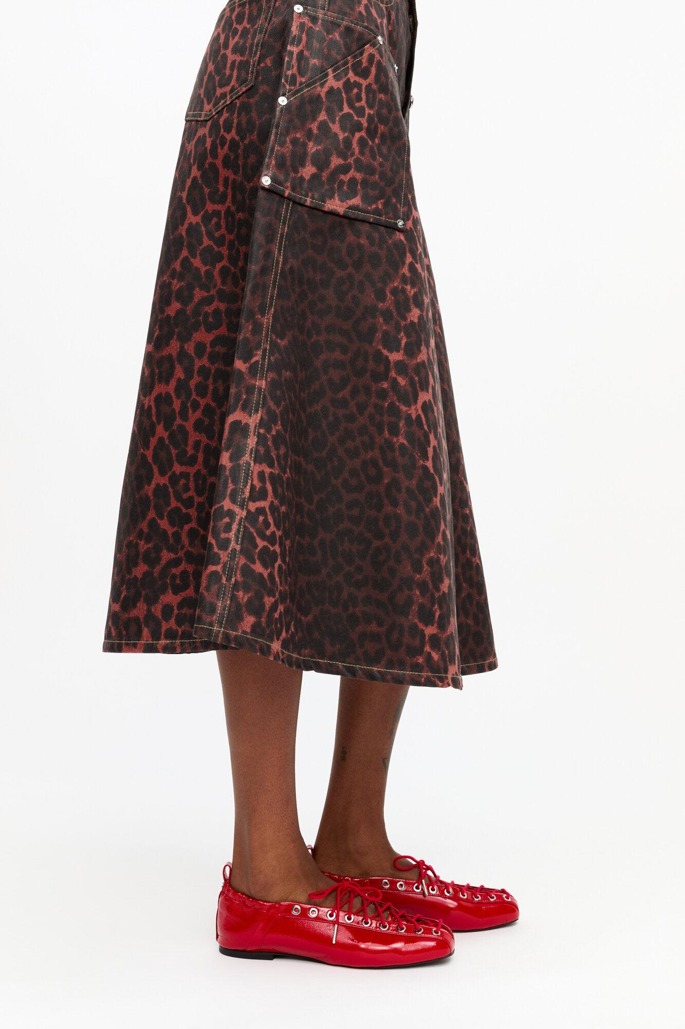 Red Lace-Up Ballerinas Product Image