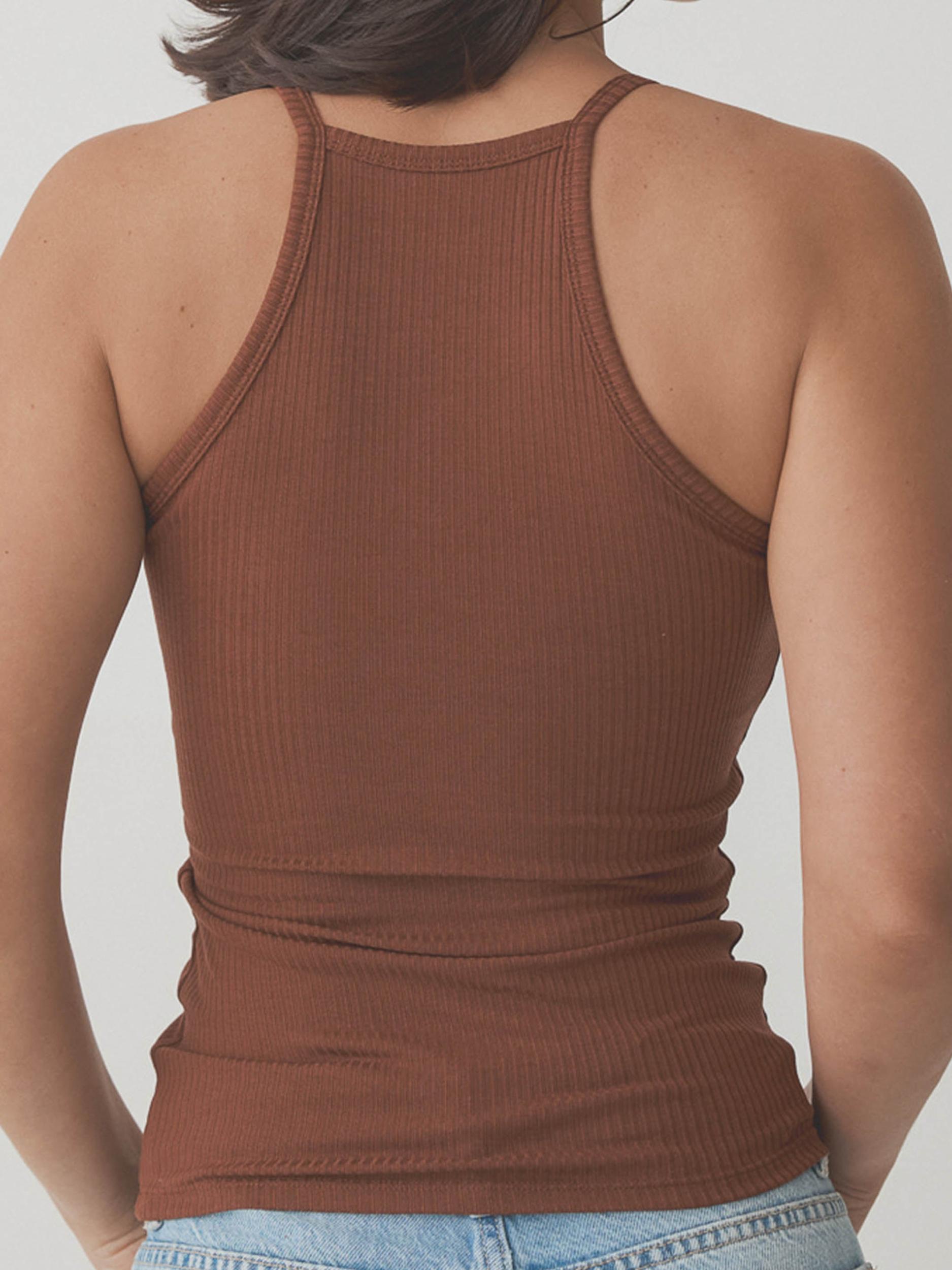 Ribbed High Neck Brami Product Image