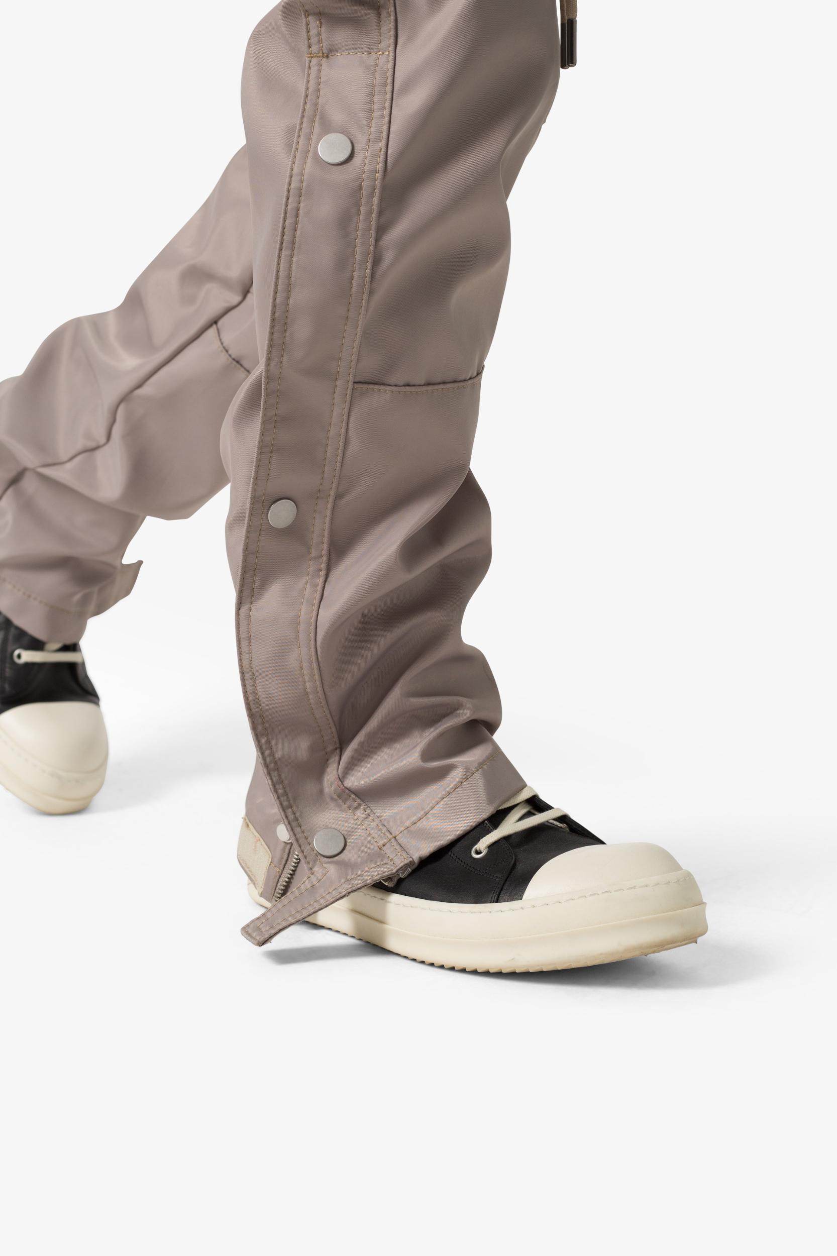 Snap Front Cargo Pants - Grey Product Image