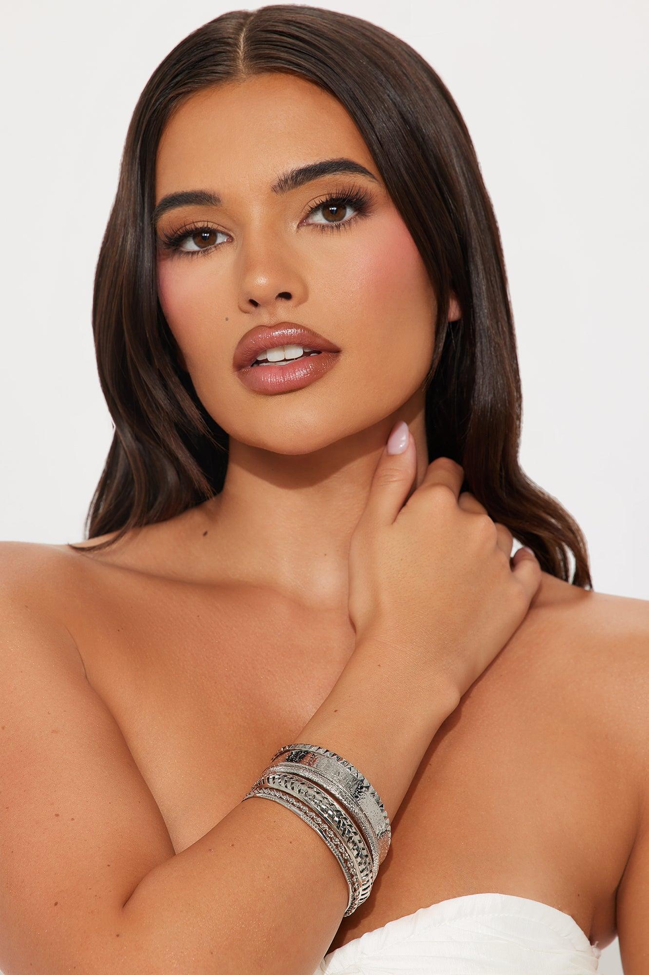 Nelly 7 Piece Bangle Bracelet Set - Silver Female Product Image