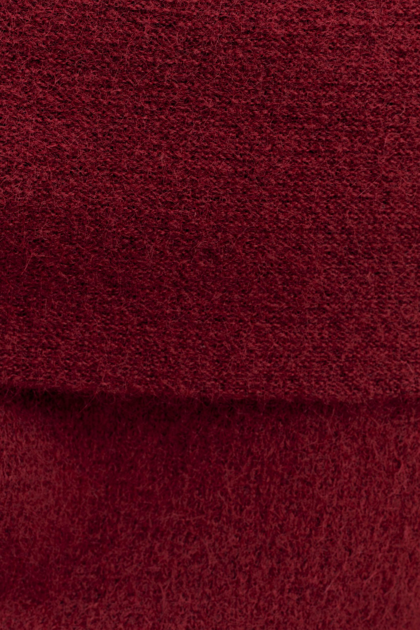 Charlotte Knit Maxi Skirt With Overlay - Merlot Product Image