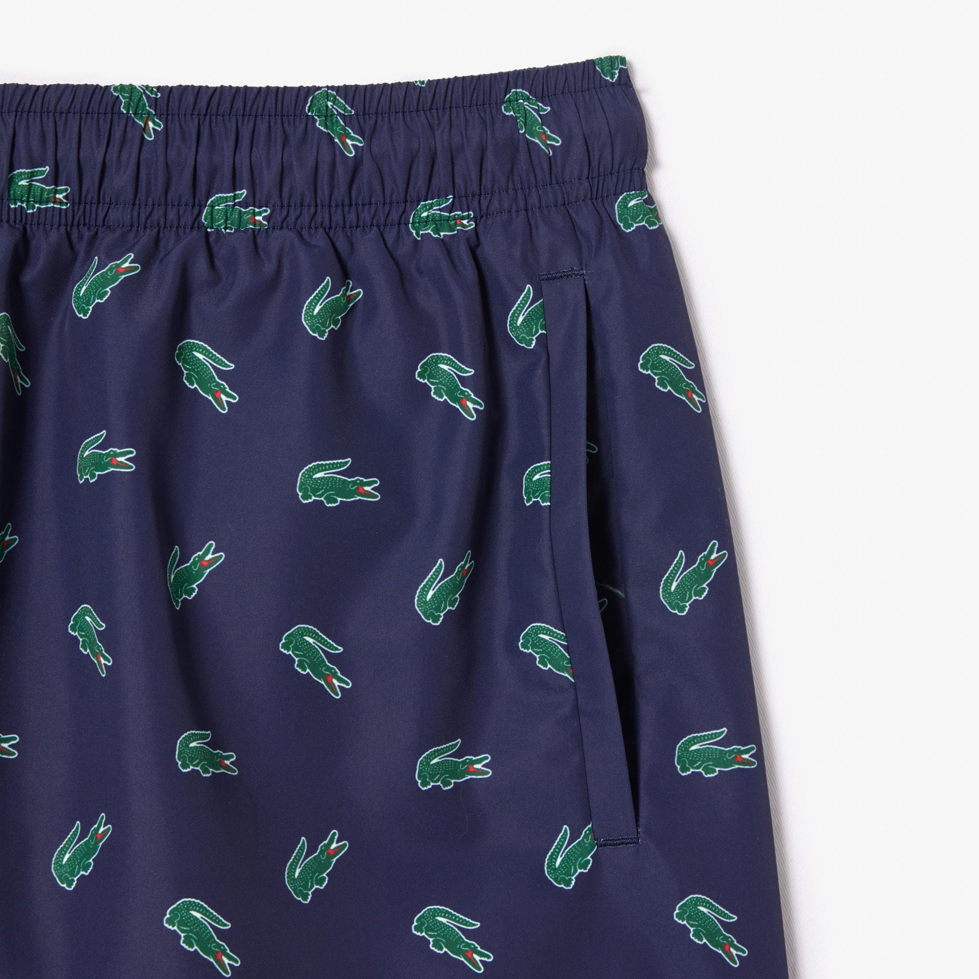 Men's Crocodile Print Swim Trunks Product Image