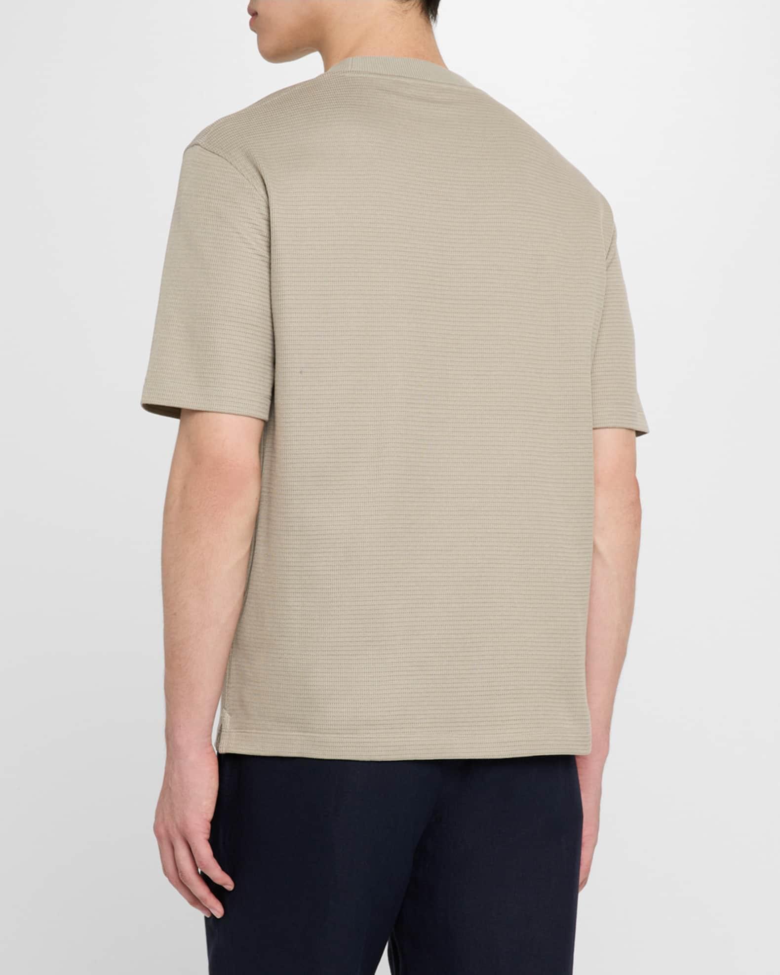 Men's Perledo Textured Cotton Crewneck T-Shirt Product Image