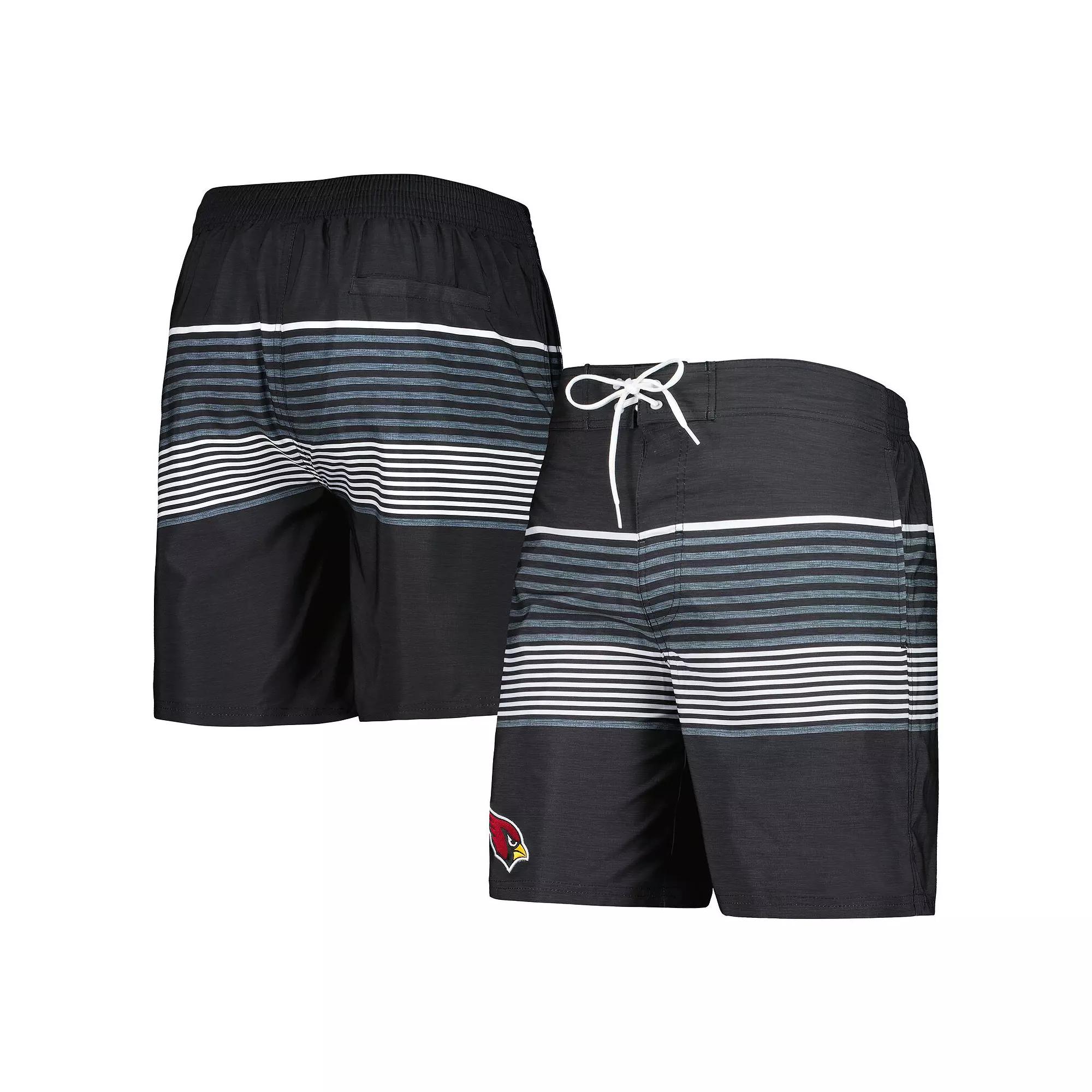 Men's G-III Sports by Carl Banks Black Arizona Cardinals Coastline Volley Swim Shorts, Size: Small Product Image