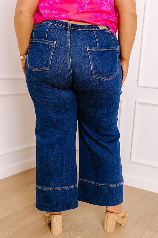 The Zoey Midrise Wide Leg Jean Curves Product Image