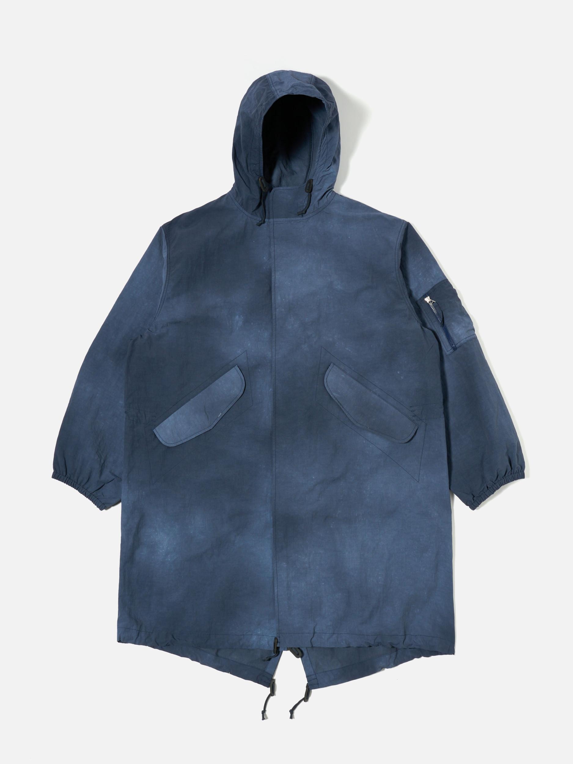 Universal Works Beach Parka in Navy Recycled Splash Nylon Product Image
