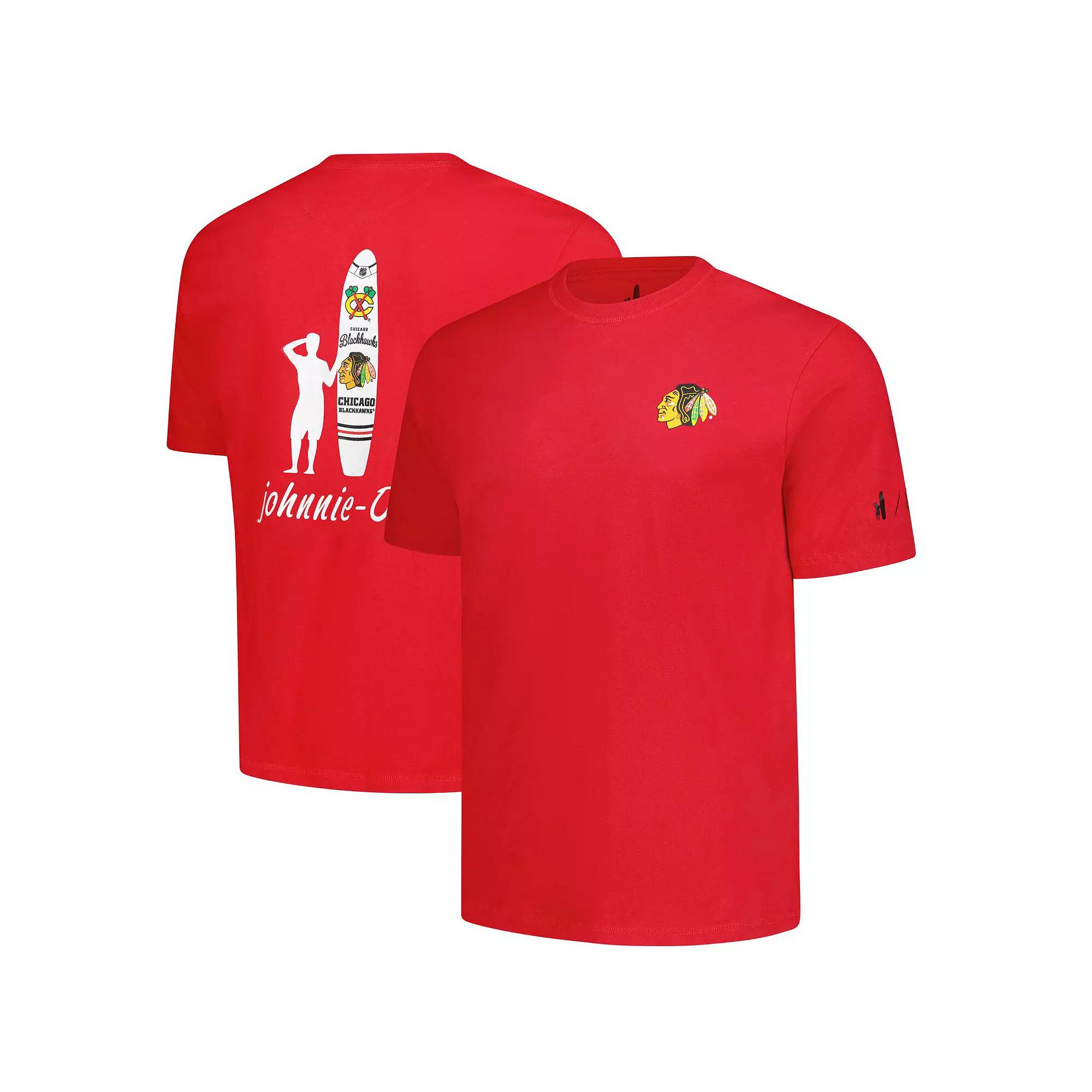 Men's johnnie-O Red Chicago Blackhawks Heathered Spencer T-Shirt,  Product Image