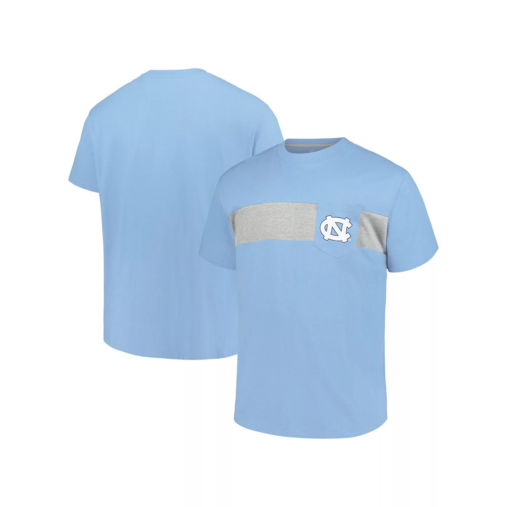 Men's Profile Carolina Blue North Carolina Tar Heels Big & Tall Color Stripe T-Shirt, Size: 2XB, Light Product Image