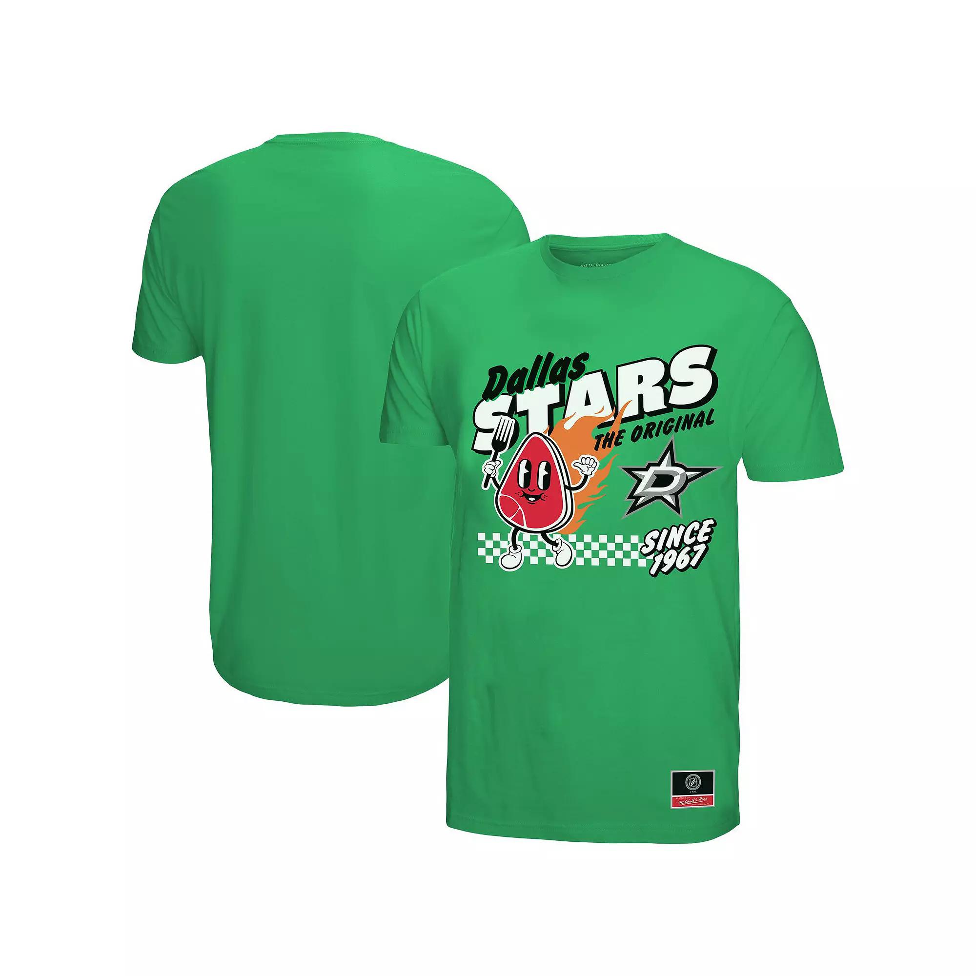 Men's Mitchell & Ness Kelly Green Dallas Stars Local Food T-Shirt,  Product Image