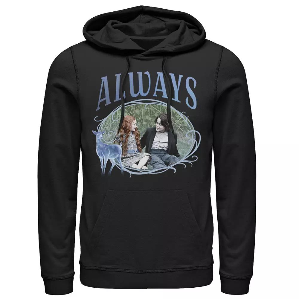 Men's Harry Potter Snape And Lily Always Patronus Hoodie, Size: Small, Black Product Image