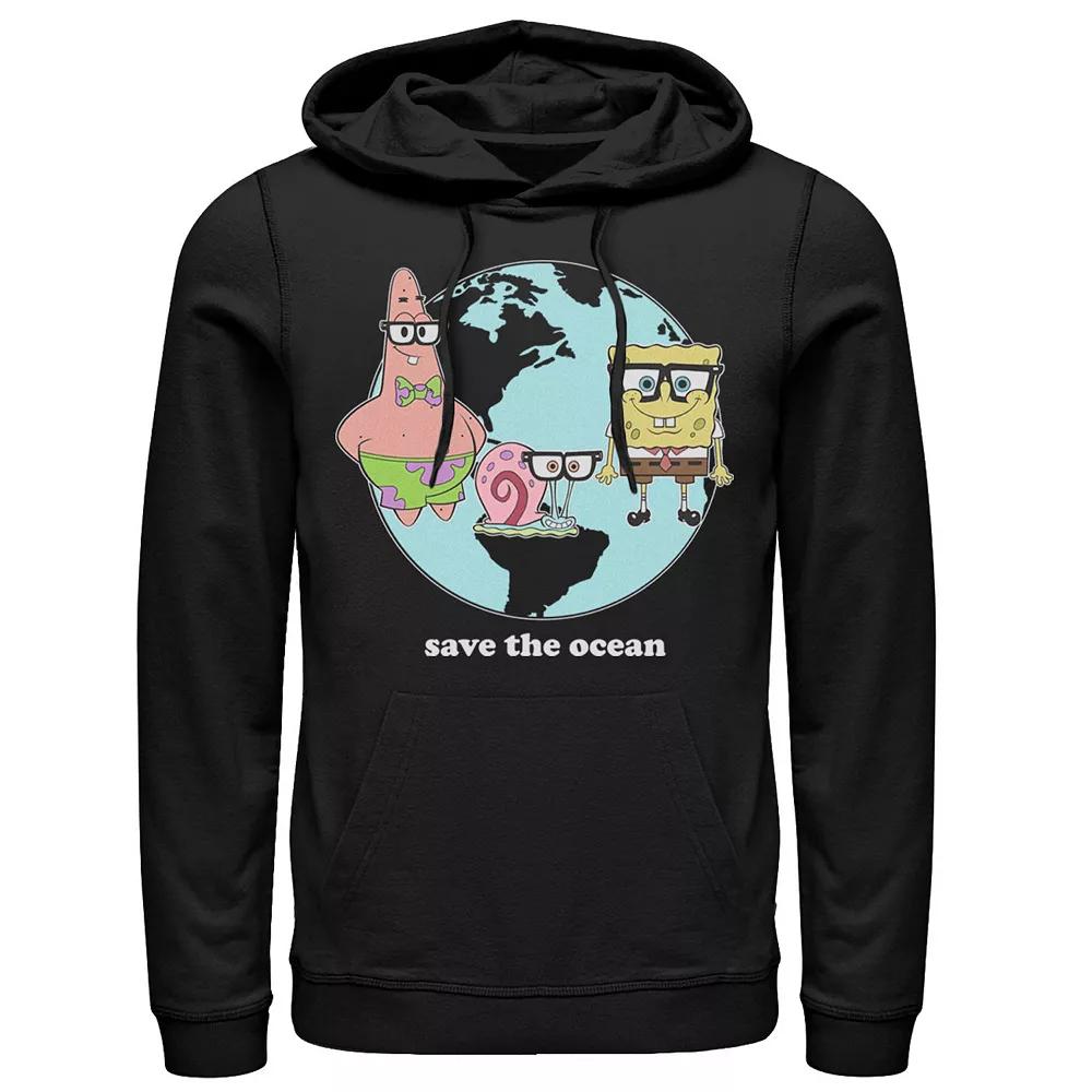 Men's Nickelodeon SpongeBob SquarePants Group Save The Ocean Hoodie,  Product Image