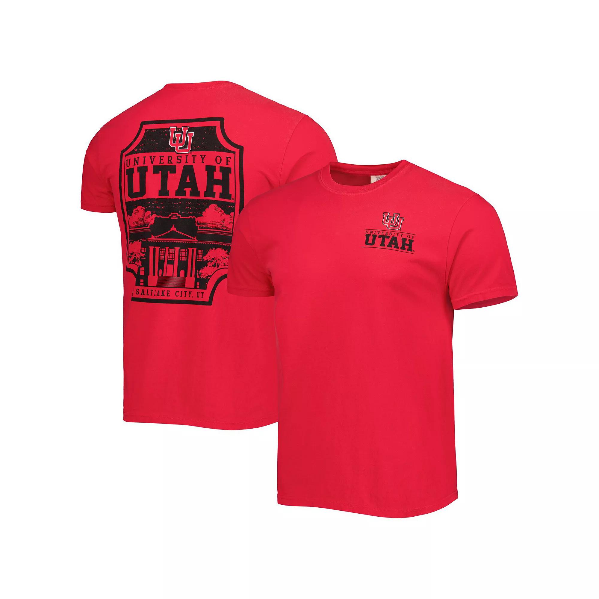Men's Red Utah Utes Logo Campus Icon T-Shirt, Size: Medium, Ute Red Product Image