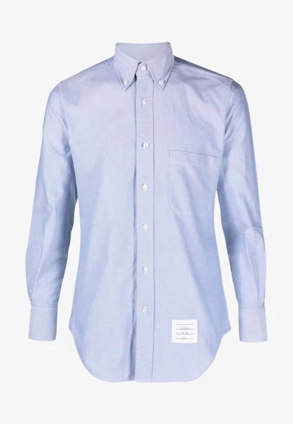Thom Browne Men's Classic Fit Cotton Button-Down Shirt Product Image