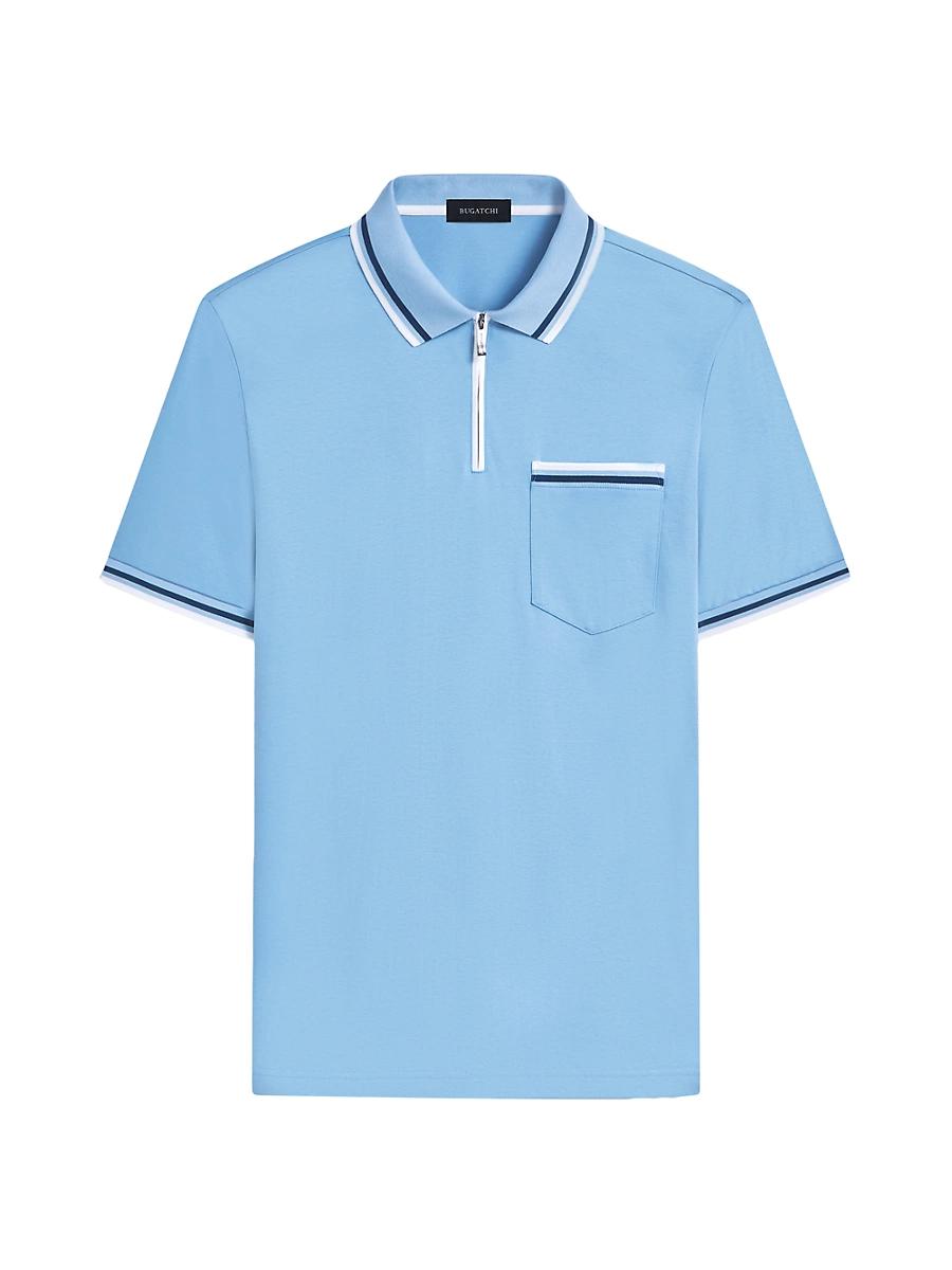 Mens Cotton Short-Sleeve Polo Shirt Product Image