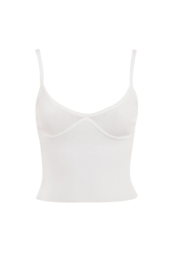 Summer  white dainty knit top - sale Product Image