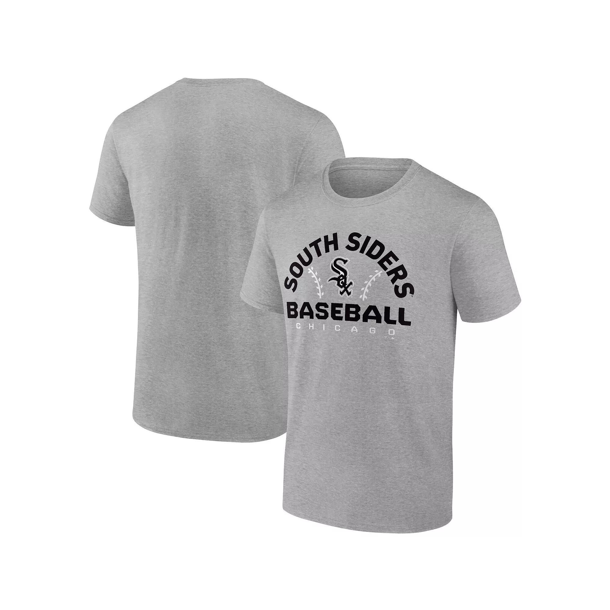Men's Fanatics Branded Gray Chicago White Sox Iconic Go for Two T-Shirt, Size: Medium, Grey Product Image