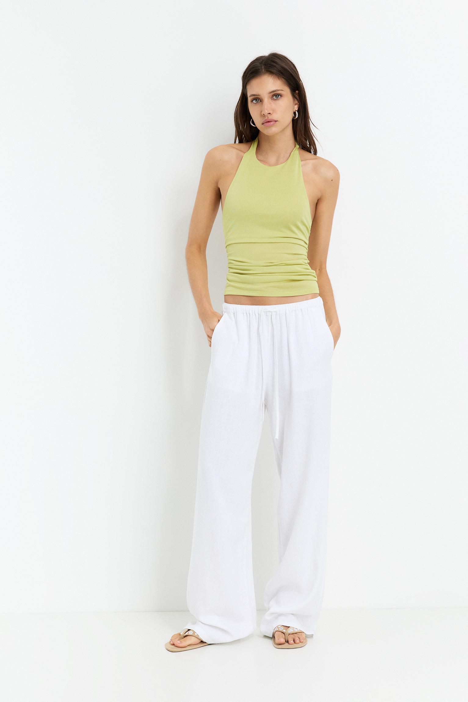 Draped halter top Product Image