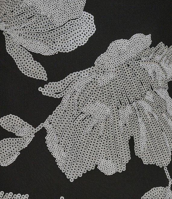 Donna Karan Boat Neck Floral Print Sheath Dress Product Image