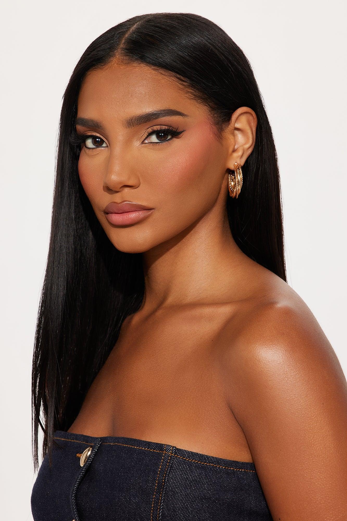 Twisted Love Hoop Earring - Gold Female Product Image