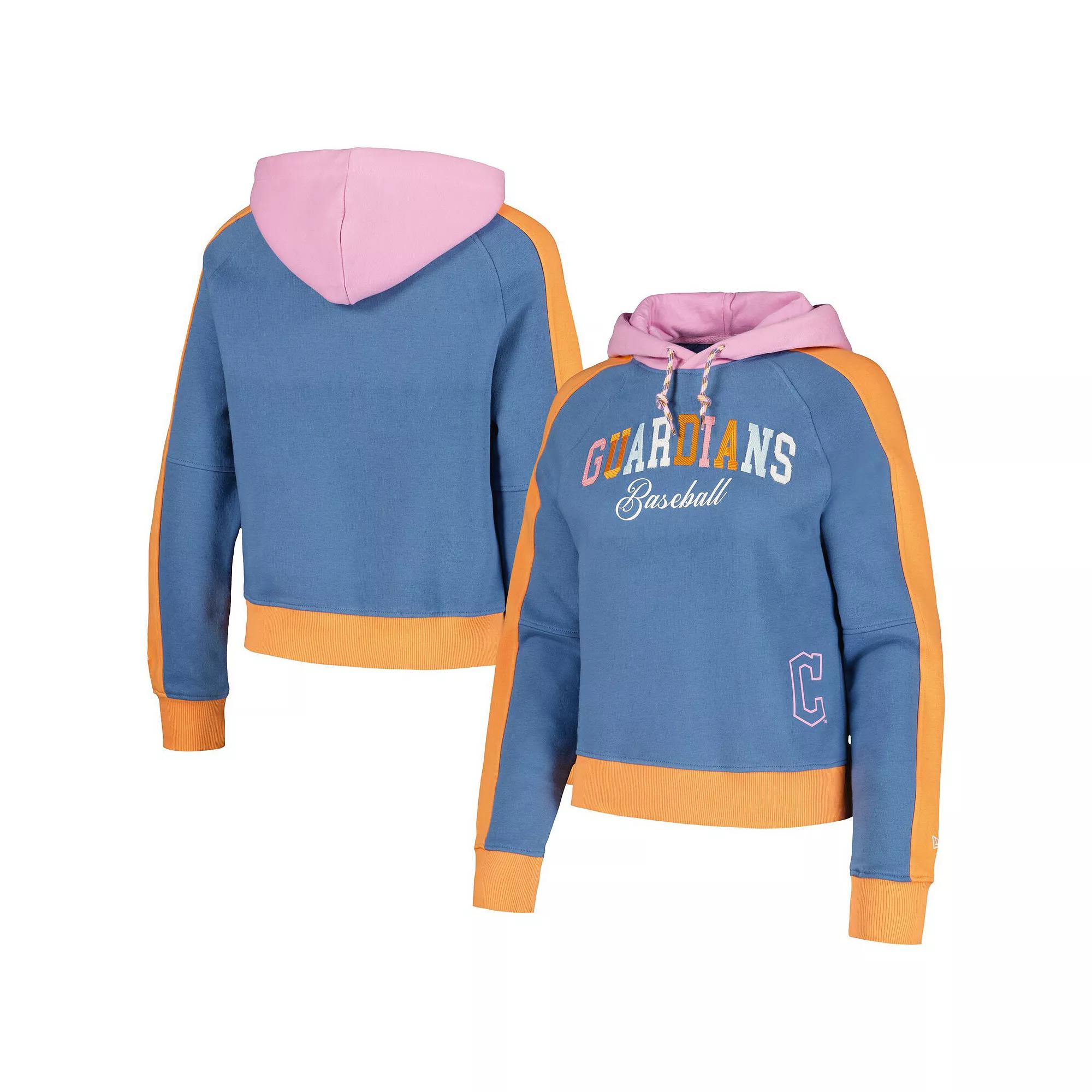 Women's New Era Light Blue Cleveland Guardians Fashion Color Pop Pullover Hoodie, Size: Medium, Grd Light Product Image