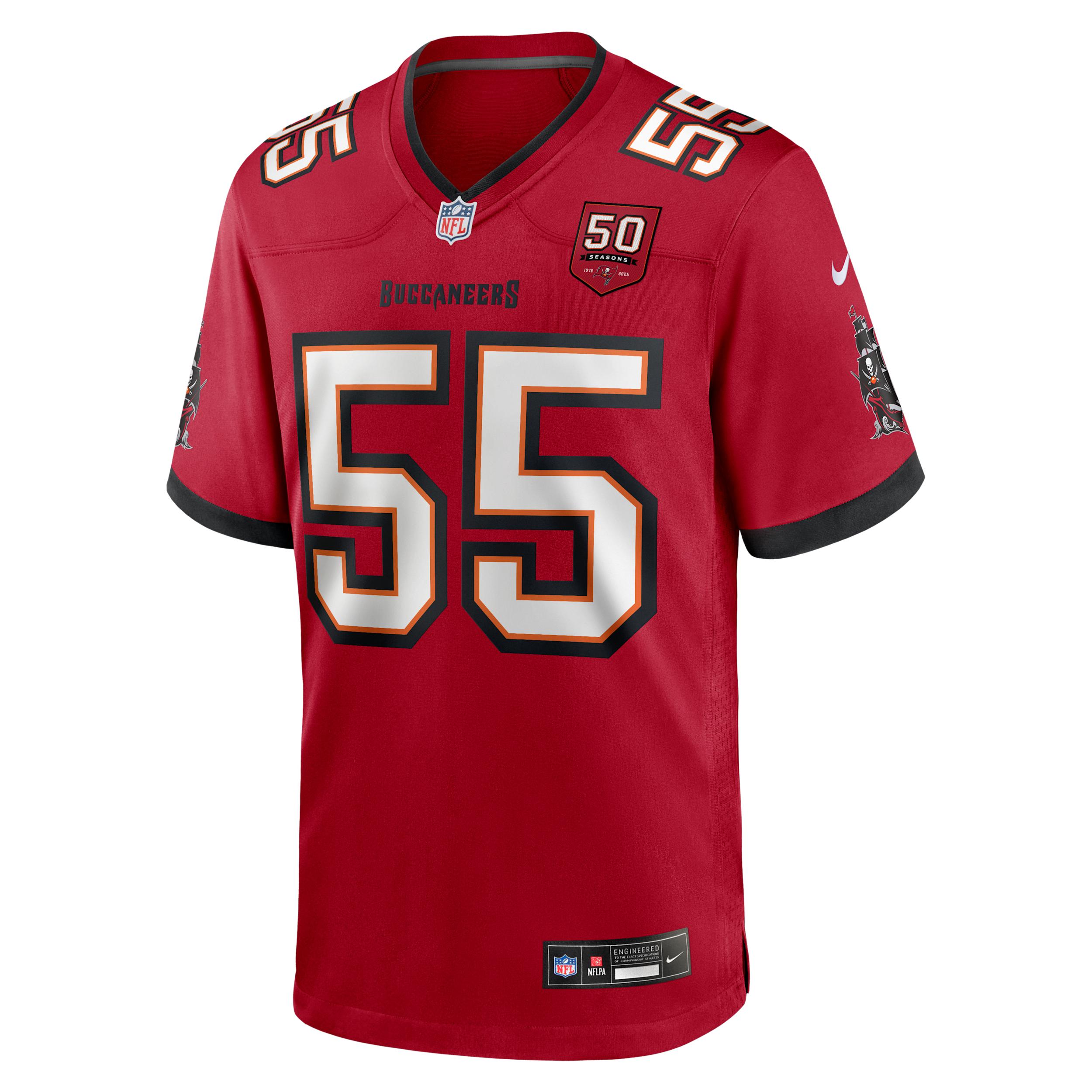 Derrick Brooks Tampa Bay Buccaneers 50th Anniversary Nike Mens NFL Game Jersey | 67NMTBGHW6R-V22 Product Image