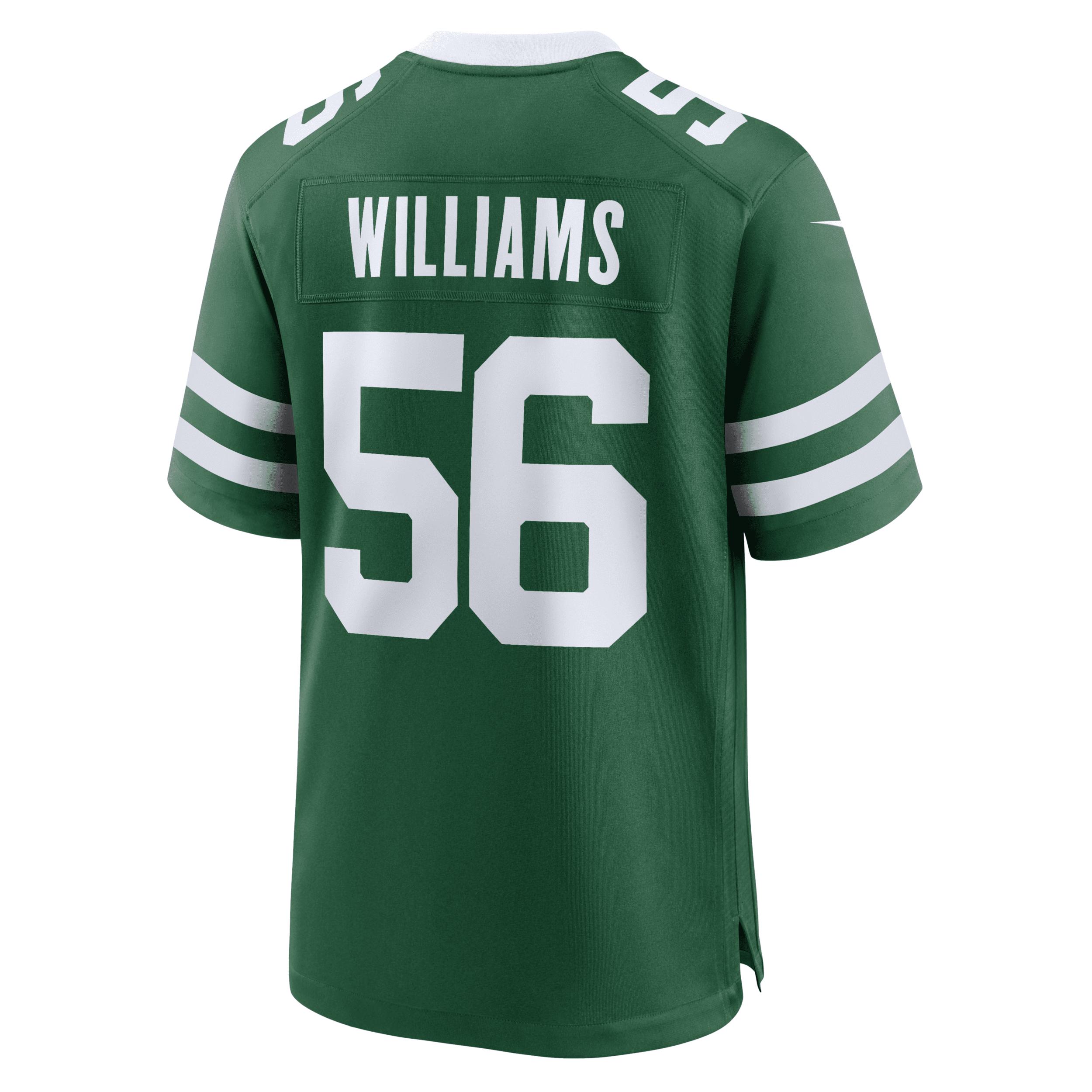 Nike Mens NFL New York Jets (Quincy Williams) Game Football Jersey | 67NM03T672-FNM Product Image