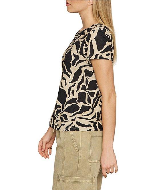 Sanctuary The Perfect Tee Graphic Print Crew Neck Short Sleeve Top Product Image