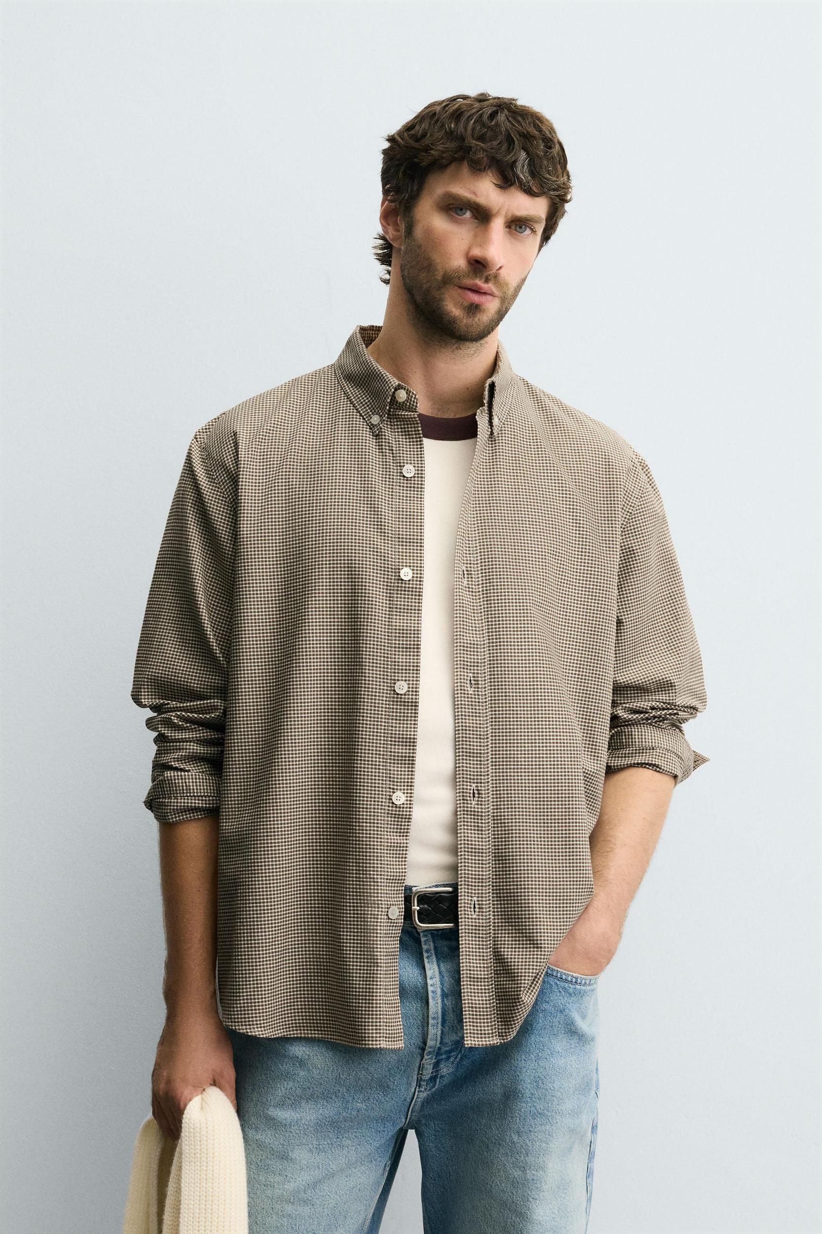 REGULAR FIT PLAID SHIRT Product Image