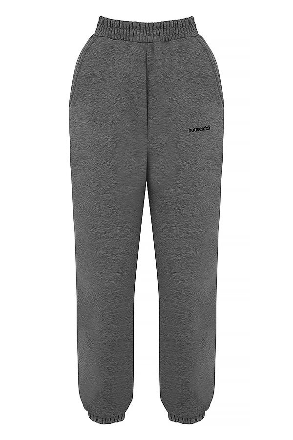 Sky  dark grey fleece back jogging trousers - sale Product Image