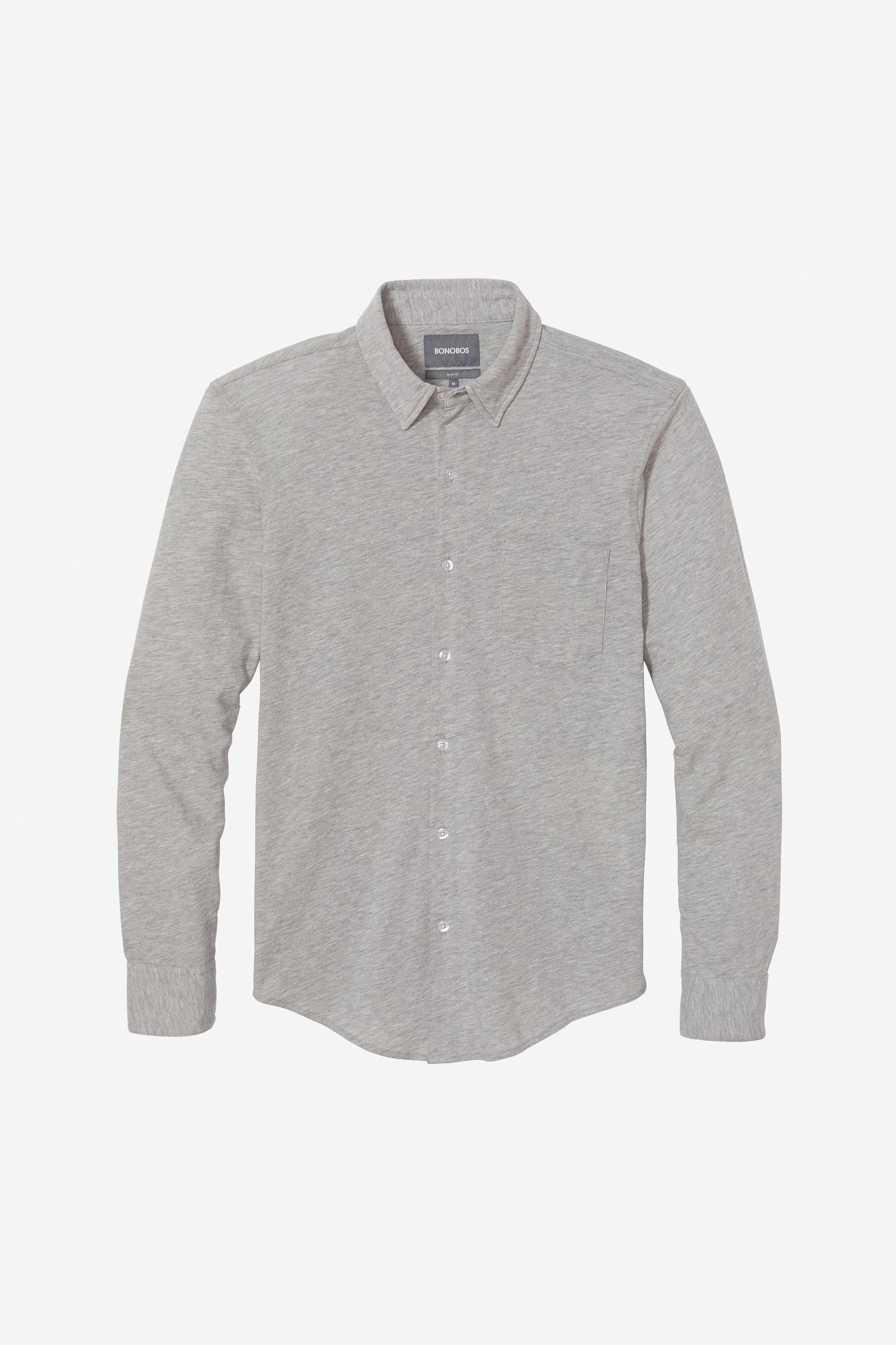 Knit Button-Down Product Image