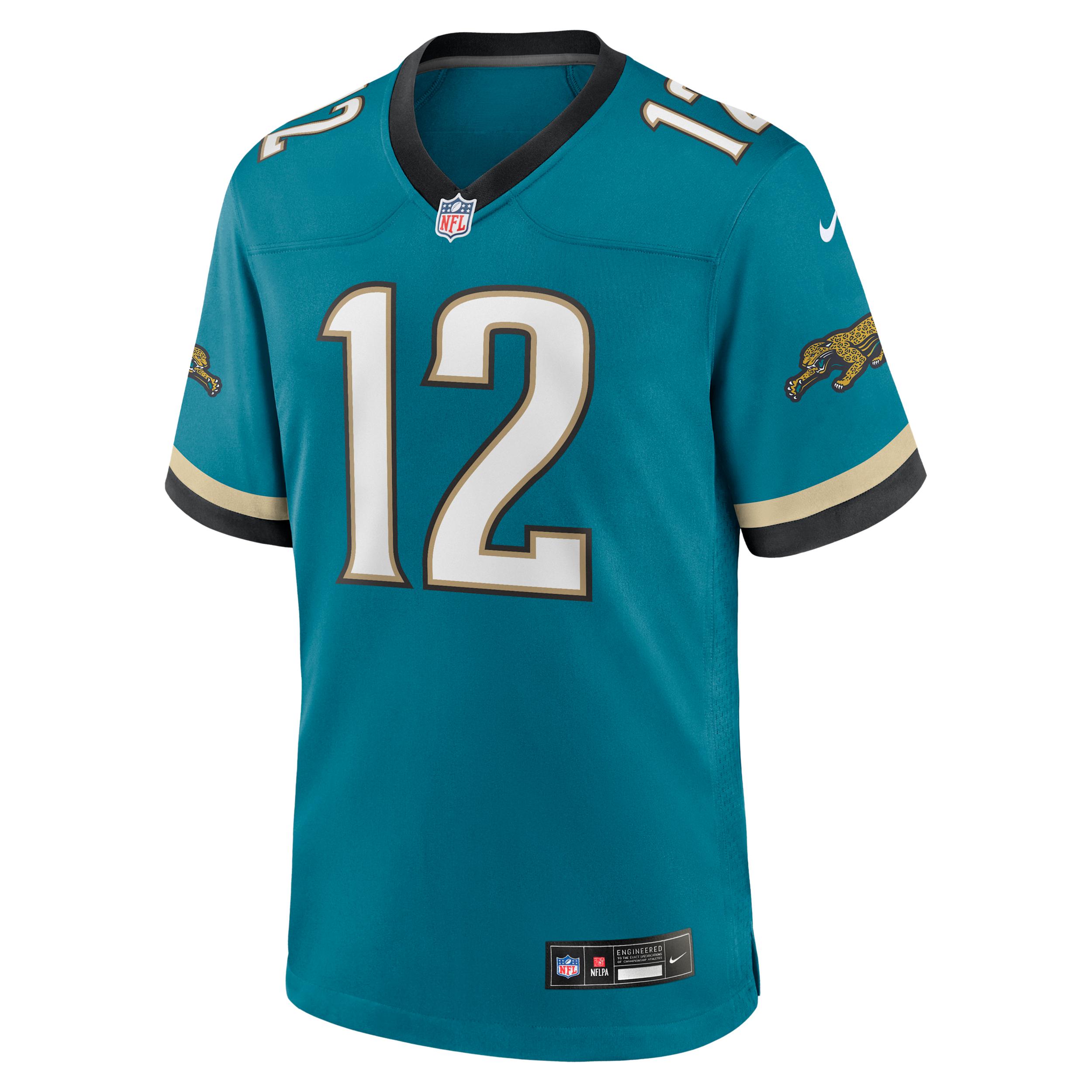 Travis Hunter Jacksonville Jaguars 2025 NFL Draft First Round Pick Nike Mens NFL Game Jersey | 67NMJJGA9NF-3EV Product Image
