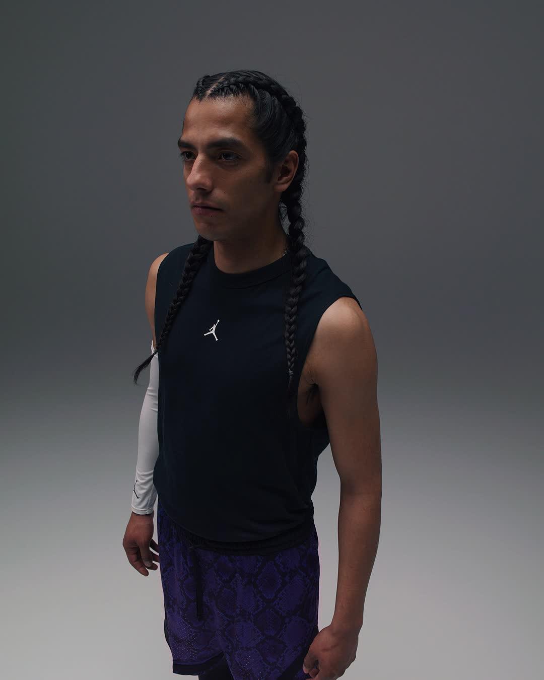 Mens Jordan Sport Dri-FIT Mesh Diamond Shorts | HF9907-543 Product Image