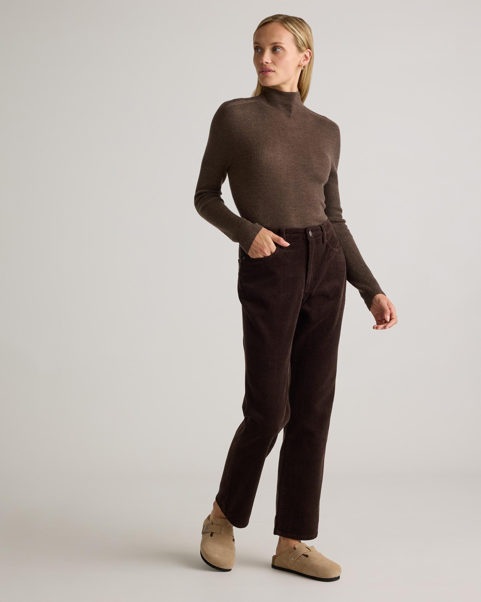 Quince | Women's Organic Stretch Corduroy Straight Leg Pants Organic Cotton Product Image