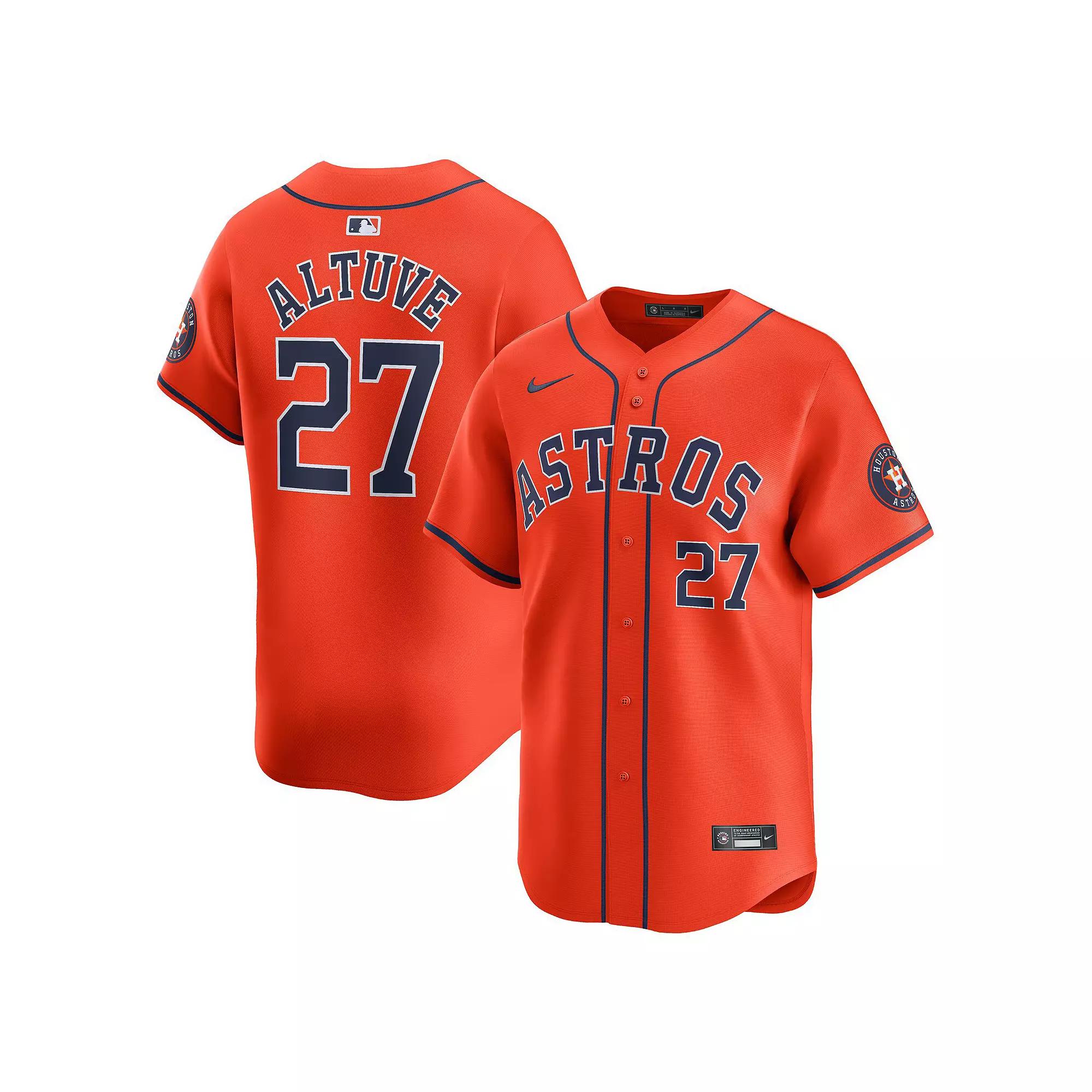 Men's Nike Jose Altuve Orange Houston Astros Alternate Limited Player Jersey,  Product Image