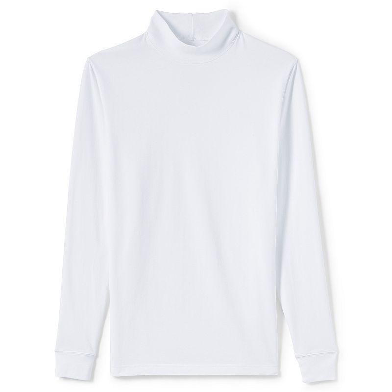 Men's Lands' End Super-T Mock Turtleneck,  Product Image
