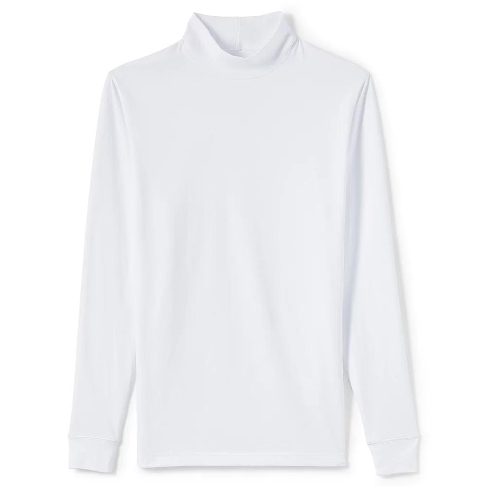 Men's Lands' End Super-T Mock Turtleneck,  Product Image