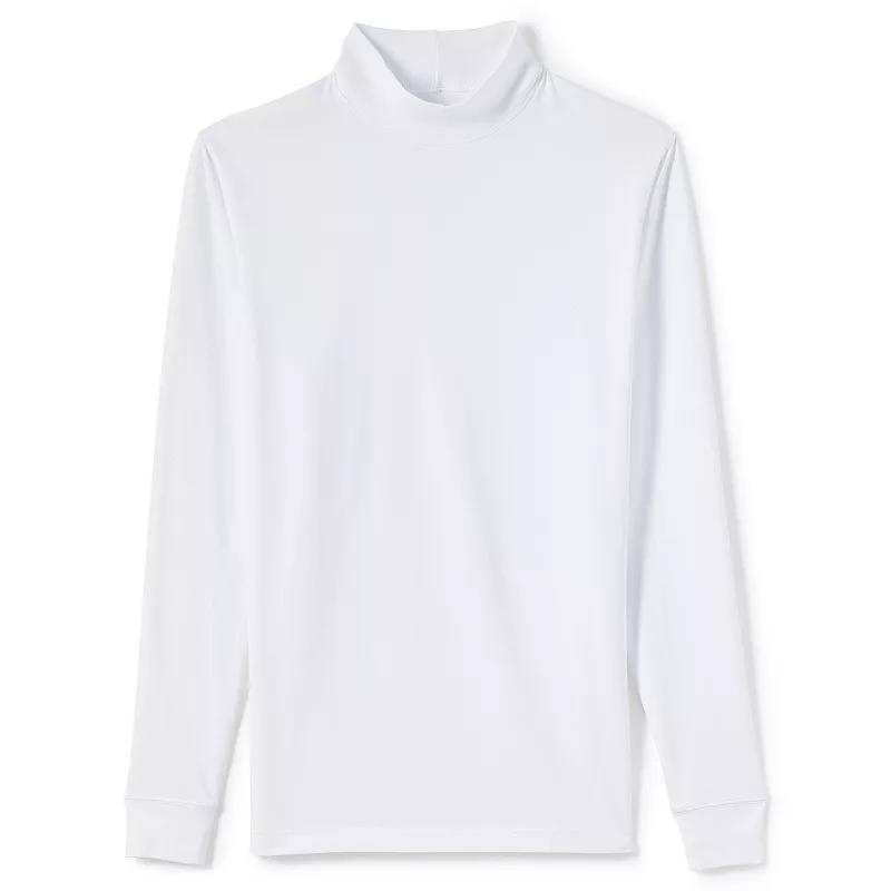 Men's Lands' End Super-T Mock Turtleneck,  Product Image