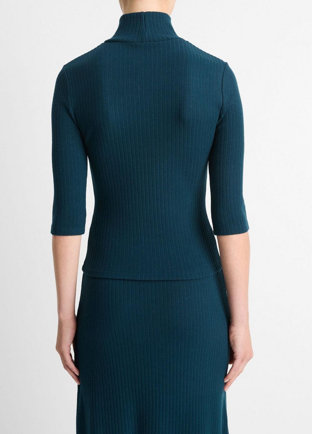 Ribbed Turtleneck Top Product Image