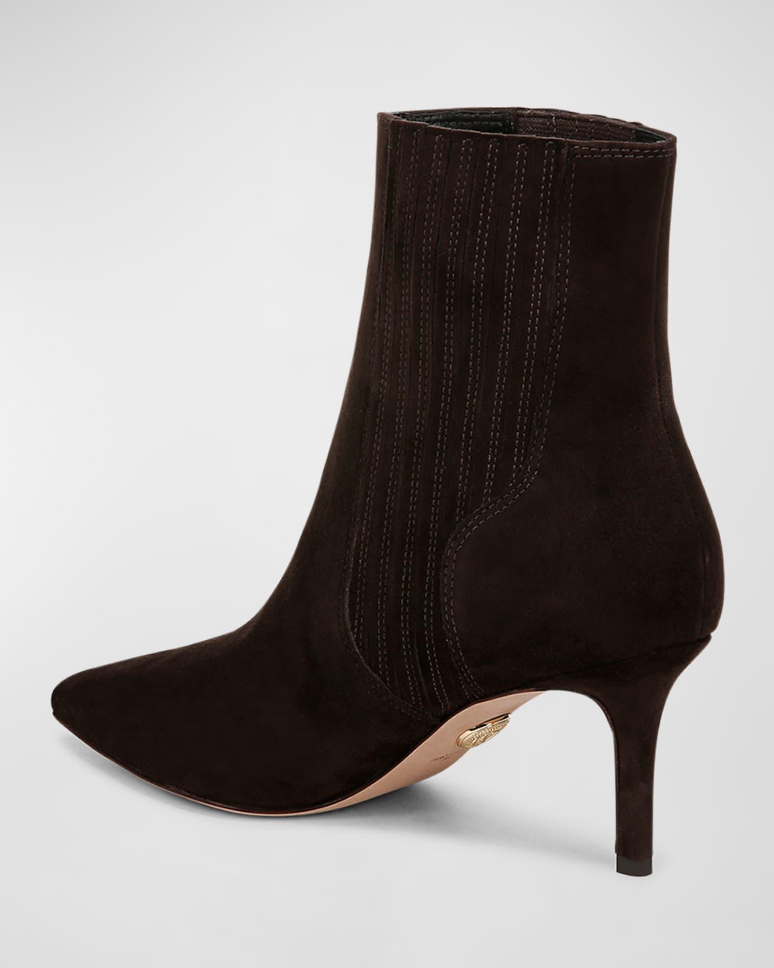 Lisa Suede Stiletto Ankle Booties Product Image